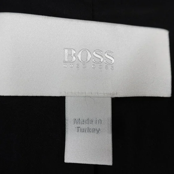 Hugo Boss Jacket Womens 14 Blue Gray Cardigan Open Blazer Suit Sport Over Coat - Picture 4 of 10